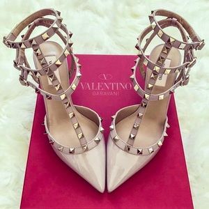 Valentino Rockstud Kitten Heels